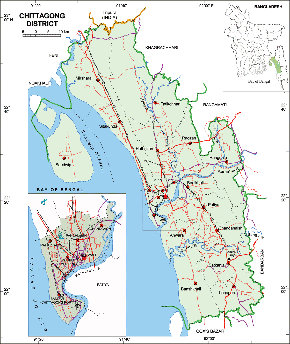 Chittagong Map